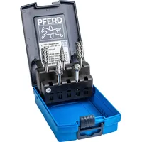 Pferd Hartmetall Hochleistungsfrässtift Set ALLROUND 5-tlg. Ø 12mm Schaft-Ø