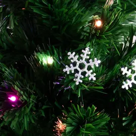 OEM Künstlicher Weihnachtsbaum mit Lichtern und Stern Grün 120 cm