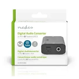 Nedis Digital Audio Converter 1-Weg Anschlüsse - Black