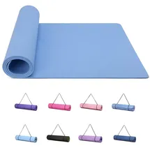 Good Nite Yogamatten Für Frauen Rutschfeste Strukturierte Oberflächen Gymnastikmatte Yoga Matte Dicke 6 mm 10 mm Mit Tragegurt Tpe-Übungsmatte Für Yoga Pilates Gymnastik (183X61cm)