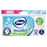 Zewa Toilettenpapier bewährt Lufterfrischer 3-lagig, 8 Rollen