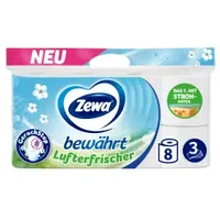 Zewa Toilettenpapier bewährt Lufterfrischer 3-lagig, 8 Rollen