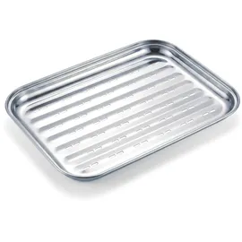 OEM Grillkorb 35 x 24 cm Edelstahl silber