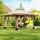 Outsunny Faltpavillon 4 x 4 m inkl. 4 Seitenteile Beige/Gelb