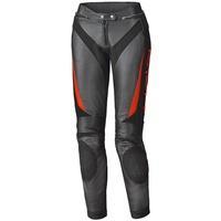 Held Lane II Damen Motorrad Lederhose, schwarz-rot, Größe 46