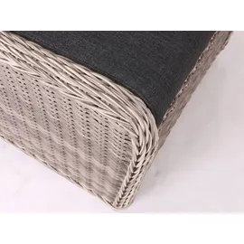 Destiny CASA RELAX Sessel, + Fußhocker, Polyrattan, vintage weiß