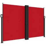 furnicato Seitenmarkise 160 x 1200 cm Rot Aluminium