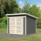 Gartenhaus Gerätehaus Schuppen Geräteschuppen HORI Herning 19 mm 242 x 246 cm