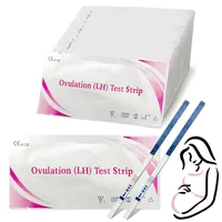 50 Stück Ovulationstest Streifen, Fruchtbarkeitstest für Frauen, 25 miu/ml optimaler Sensitivität, Genaue Verfolgung des Ovulationstest, Schnelle und Genaue Ergebnisse