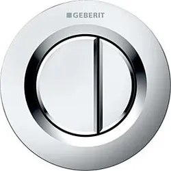 Geberit WC-Steuerung Typ 01 116042461 pneumatisch, 2-Mengen-Spülung, Kunststoff, mattverchromt