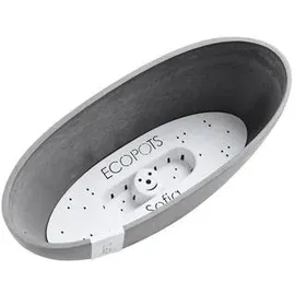 Ecopots Sofia 13 x 13 x 13,5 cm Grau