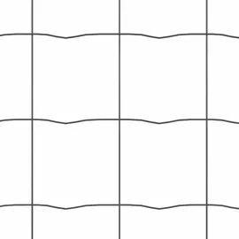 vidaXL Eurozaun Grau 0.4 x 50 m PVC-beschichtetes Eisen - Grau