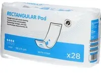 iD Rectangular Pad Extra avec Bande Adhésive 36 x 11 cm 28 protège-slips Couches pc(s)