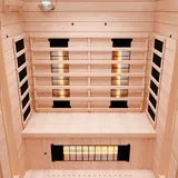 LED Infrarotsauna 135x105 Infrarotkabine Wärmekabine Dual Therm Vollspektrum-NEU