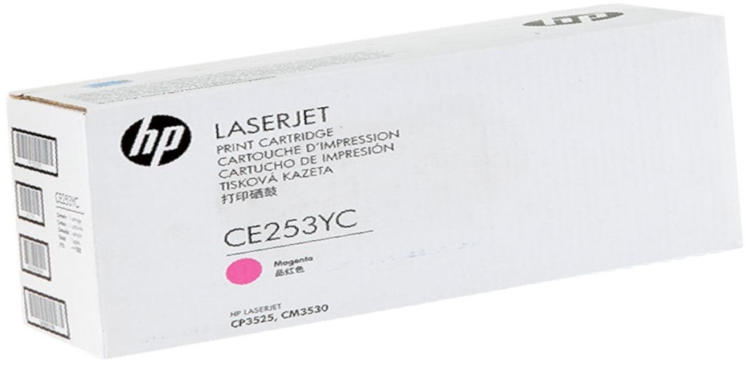 Original HP Contract Toner CE253YC magenta für LaserJet CM 3530 CP 3525