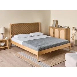 Beliani Brunemont 160 x 200 cm Hellbraun