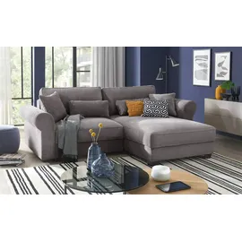 ed exciting design Ecksofa beidseitig montierbar Angelina klein ¦ braun ¦ Maße (cm): B: 255 H: 92 T: 185.0