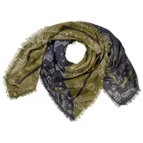 CAMEL ACTIVE Schal mit Allover Print Oliv, | Gr.: onesize