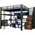 Okwish Hochbett Funktionsbett 140 x 200 cm Metall schwarz