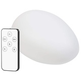 Lunartec Solar-LED-Dekostein mit Fernbedienung, RGB+W, IP44, 32 cm