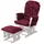 MCW Relaxsessel MCW-C76 Schaukelstuhl 59 x 59 x 108 cm bordeaux