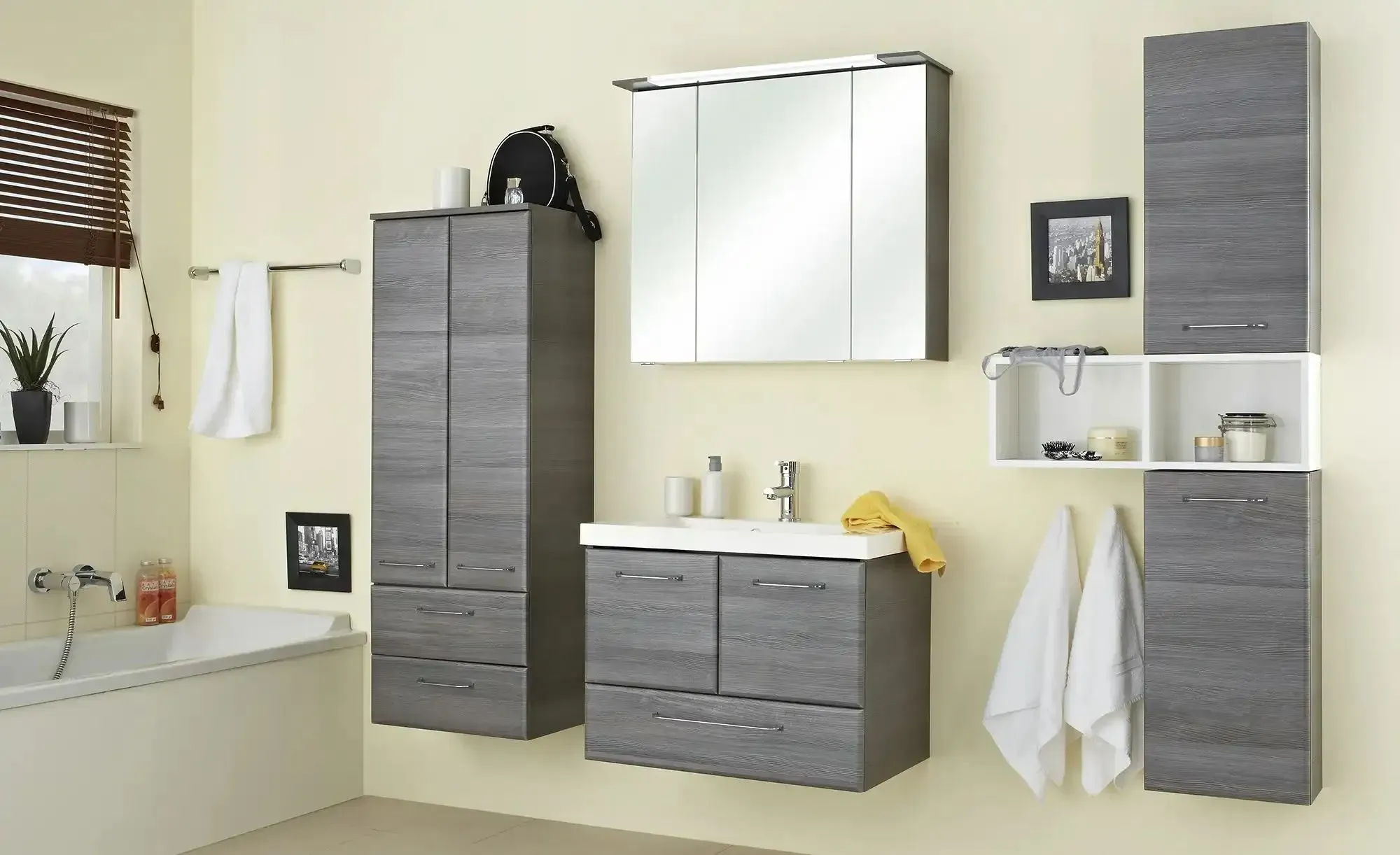 smart Bad-Waschtisch  Onda ¦ weiß ¦ Maße (cm): B: 74 H: 5 T: 45.0