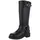 Ital-Design Ital Design Damenschuhe Stiefel Flache Stiefel, DES698-, Kunstleder, Schwarz, Gr. 38 - 38 EU