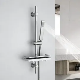 dylin gmbh Duschset mit Duschablage Chrom 70 cm