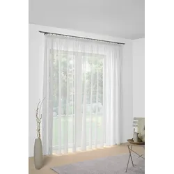 Gardine WIRTH "Mara" Gr. 12, weiß, B:750cm H:175cm, Sablu00e9, Polyester, Gardinen, Store