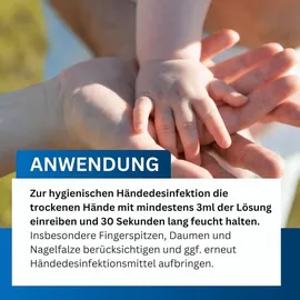 klarfix Hände- & Flächendesinfektionsmittel nach WHO-Rezeptur für Hand, Haut und Flächen I Ideal für unterwegs | Wirksam gegen Bakterien, Pilze & Vire...