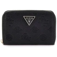 GUESS Geldbörse Cresidia 4G-Logo Peony Portemonnaies Schwarz Damen
