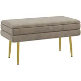 Homcom Polsterbank Beige 79 x 37 x 43 cm