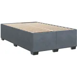 vidaXL Bettgestell ohne Matratze Dunkelgrau 120x200 cm Samt
