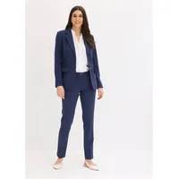 bonprix Hosenanzug, blau, Gr.36, Klassischer Hosenanzug bestehend aus komfortabler Anzugshose und geschmackvollem Blazer