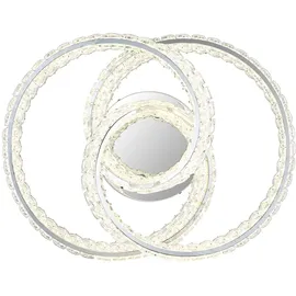 GLOBO Deckenleuchte 1 LED Kristalle silberfarben