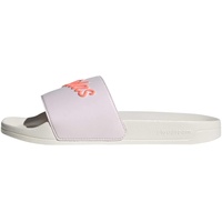 adidas Adilette Shower Slide Sandal, Almost Pink Acid Red Chalk White, 39