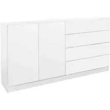 borchardt Möbel Vaasa 152 x 79 x 35 cm Weiß matt