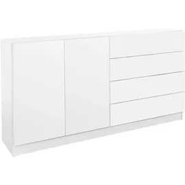 borchardt Möbel Vaasa 152 x 79 x 35 cm Weiß matt