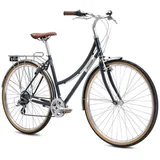 BREEZER Bikes Cityrad Downtown EX ST, 8 Gang Shimano Altus Schaltwerk, Kettenschaltung, Damenfahrrad 28 Zoll retro Stadtrad 150 - 175 cm Damen Herren Cityrad 46 cm