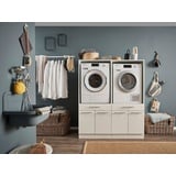 laundreezy Mehrzweckschrank-Set »LAUNDREEZY LDSK2«, Breite 135 cm weiß