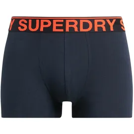 Superdry Trunk Boxershorts Eclipse Navy / Neon M 3er Pack
