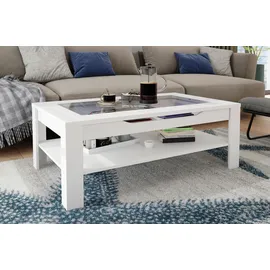 byLIVING Ralph Weiß Glas 110 x 43 x 67 cm