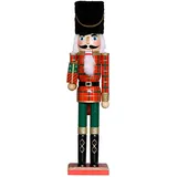 Nkmujil Wooden Nutcracker Decor, Christmas Nutcracker Knights, Nutcracker Soldier Figure, 19.69in Traditional Wooden Nutcracker, Desk Display Nutcracker Figure for Christmas Display