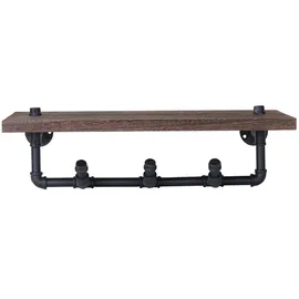 Mendler Garderobenpaneel HWC-C45 Braun