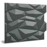 Profhome Wandpaneel 3D Profhome Glacier Smoked Gray 6 St. 60 x 61 x 3 cm