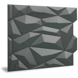 Profhome Wandpaneel 3D Profhome Glacier Smoked Gray 6 St. 60 x 61 x 3 cm