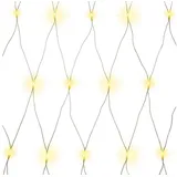 Gartenpirat Lichternetz 3x2 4x2 3x3 m 200 LED Kabel weiß