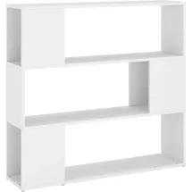 vidaXL Bücherregal Raumteiler 100 x 24 x 94 cm Weiß