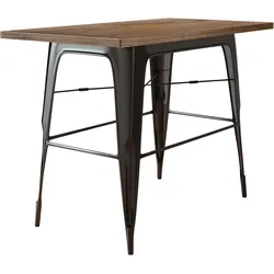 Tolix Tisch | Schwarz | B:T:H 120 x 70 x 106 cm | Industrie Tisch, Retrotisch, Industrial Tisch