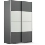Rauch Schwebetürenschrank Quadra 136 x 210 x 62 cm Grau